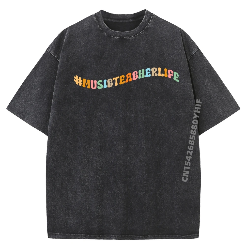 

Musicteacherlife teacher Groovy White Graphic Tee Роскошная футболка Ретро стираные топы и футболки Мужская дизайнерская одежда