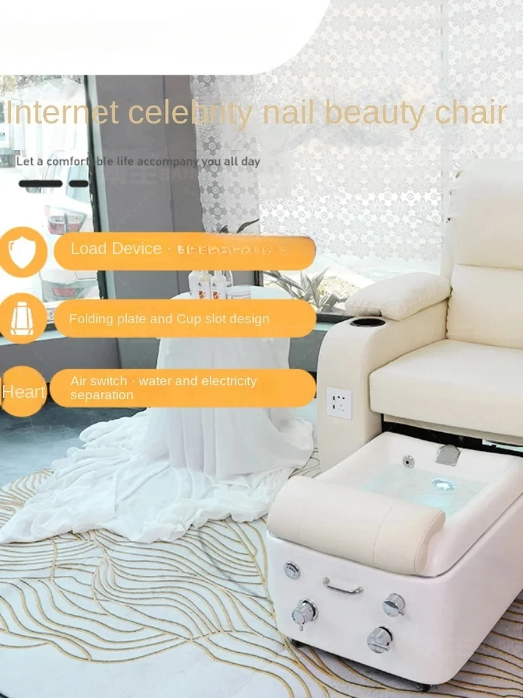 XL Multifunctional Intelligent Electric Eyelash Pedicure Chair Eyebrow Tattoo Massage Nail Scrubbing Chair