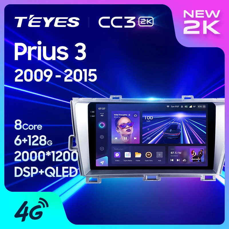 TEYES CC3 2K For Toyota Prius 3 XW30 2009 - 2015 Right hand drive Car Radio Multimedia Video Player Navigation stereo GPS Android 10 No 2din 2 din dvd