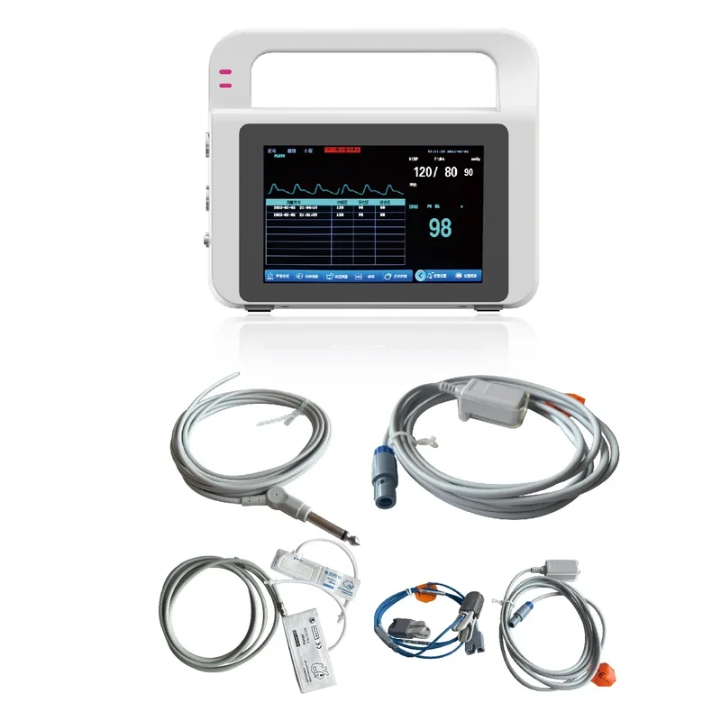 VNIBP PR SPO2 TEMP Touch‑Screen Animal Monitor Blood Pressure & Oximeter Integrated Equipment