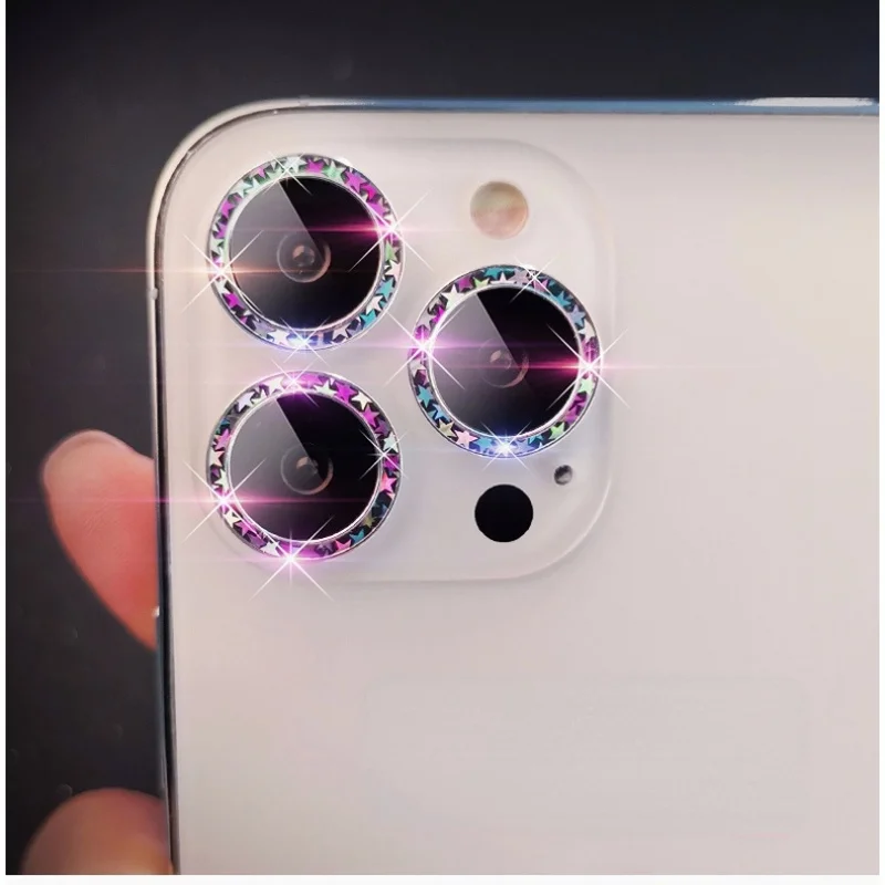 【新品】iPhone 12 13 14 Pro Max Plus用 フルスカイフラッシュ 携帯電話カメラレンズ保護リング