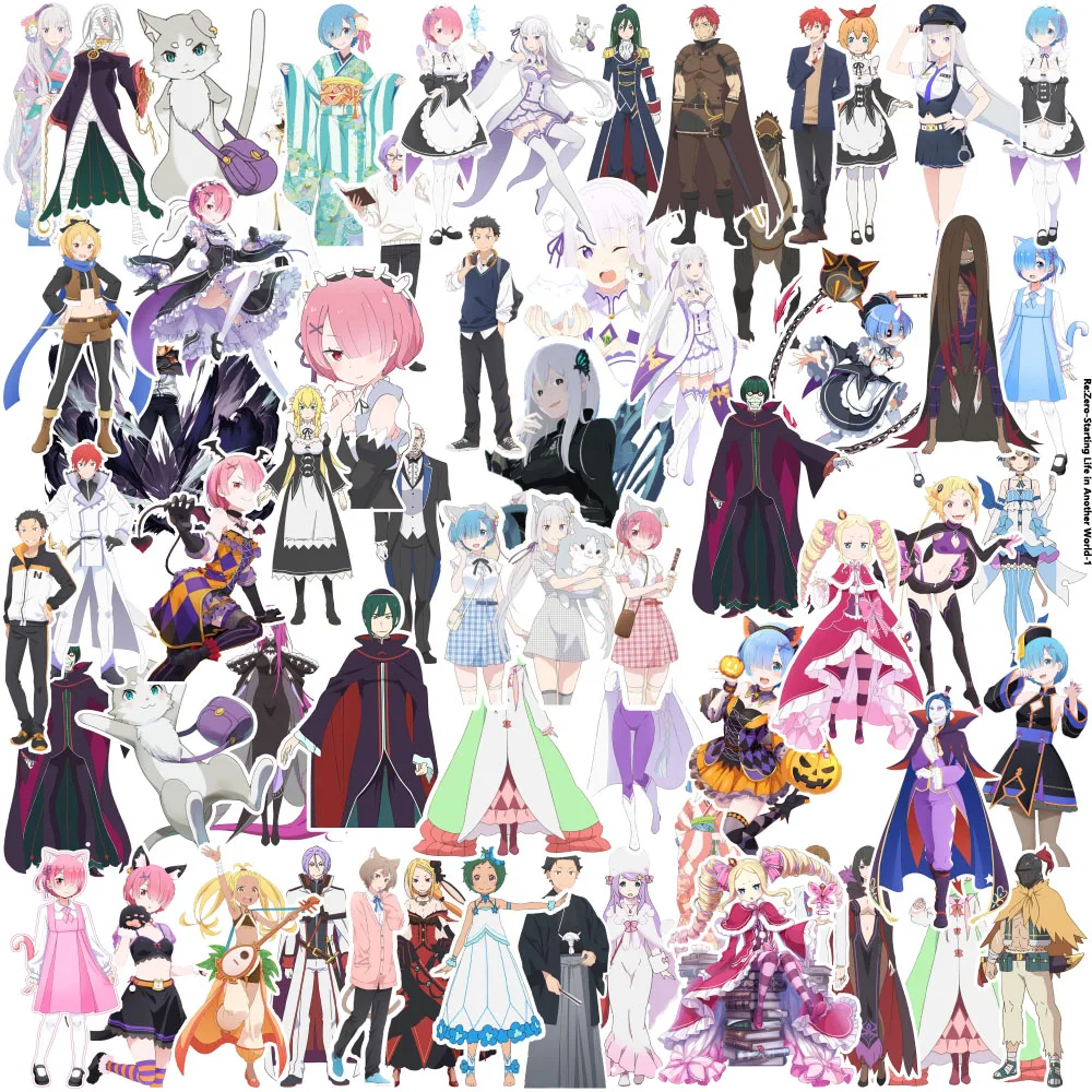 Cute Q‑Version Fantasy Anime Character Waterproof Stickers DIY Decals for Phone Case Laptop Water Bottle Scrapbook Journal Decor