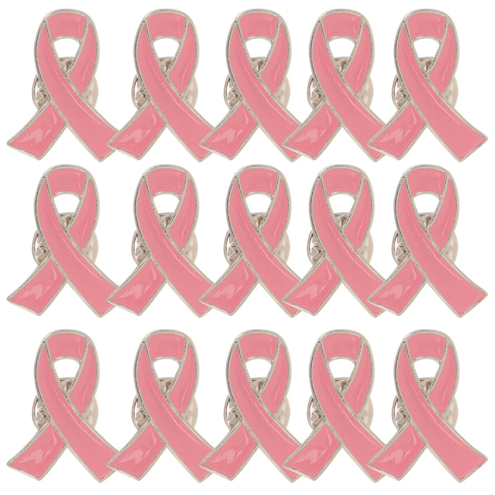 

30pcs Pink Brooch Ribbon Breastpin Women Gifts Ladies Badge Awareness Ribbon Breastpin Wholesale Pink Color Pin Bag Dress Shirt