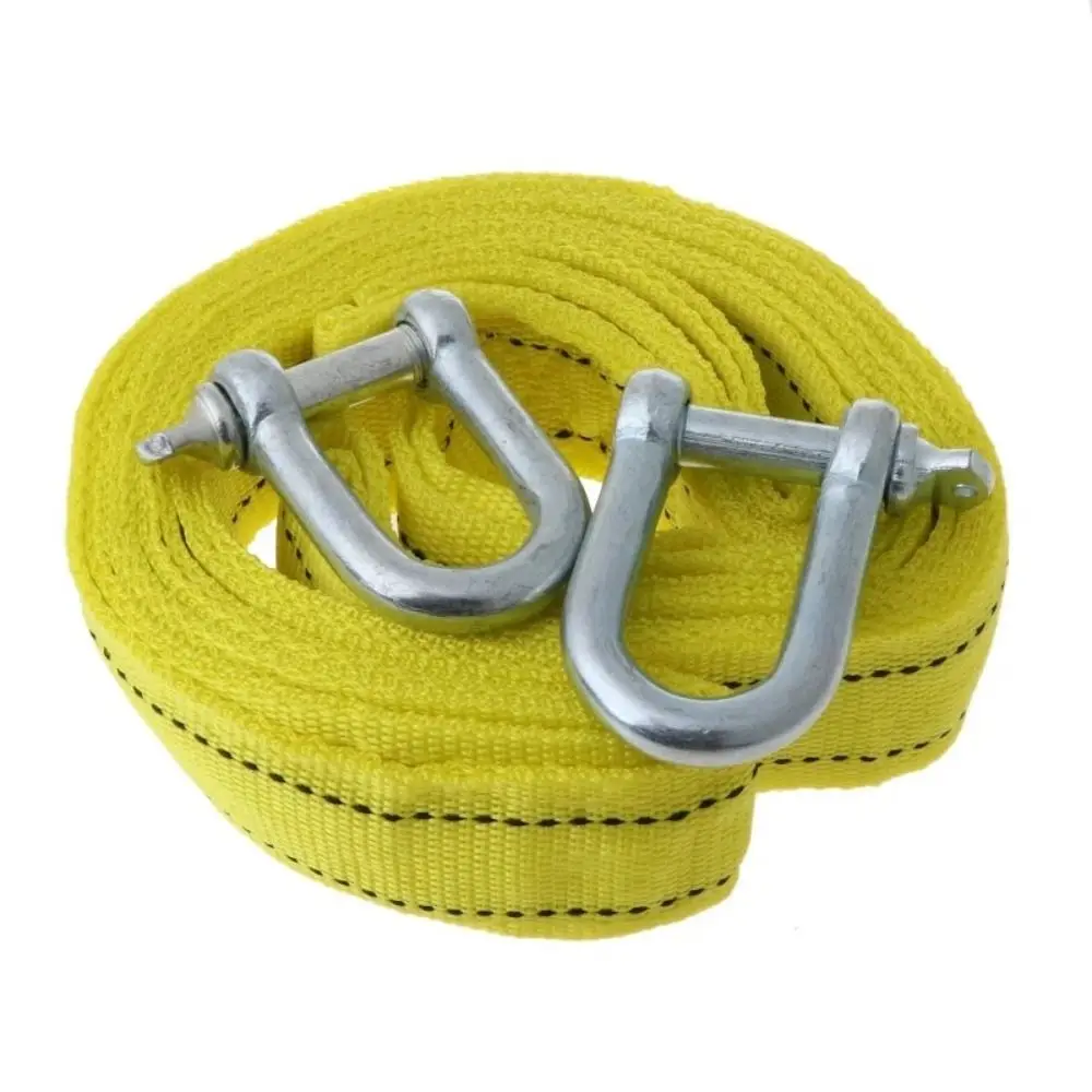 Tow Cable Heavy Duty Car Tow Cable 3M 4M High Strength Emergency Steel Cable Towing Strap with Hooks Universal Trailer Rope Road
