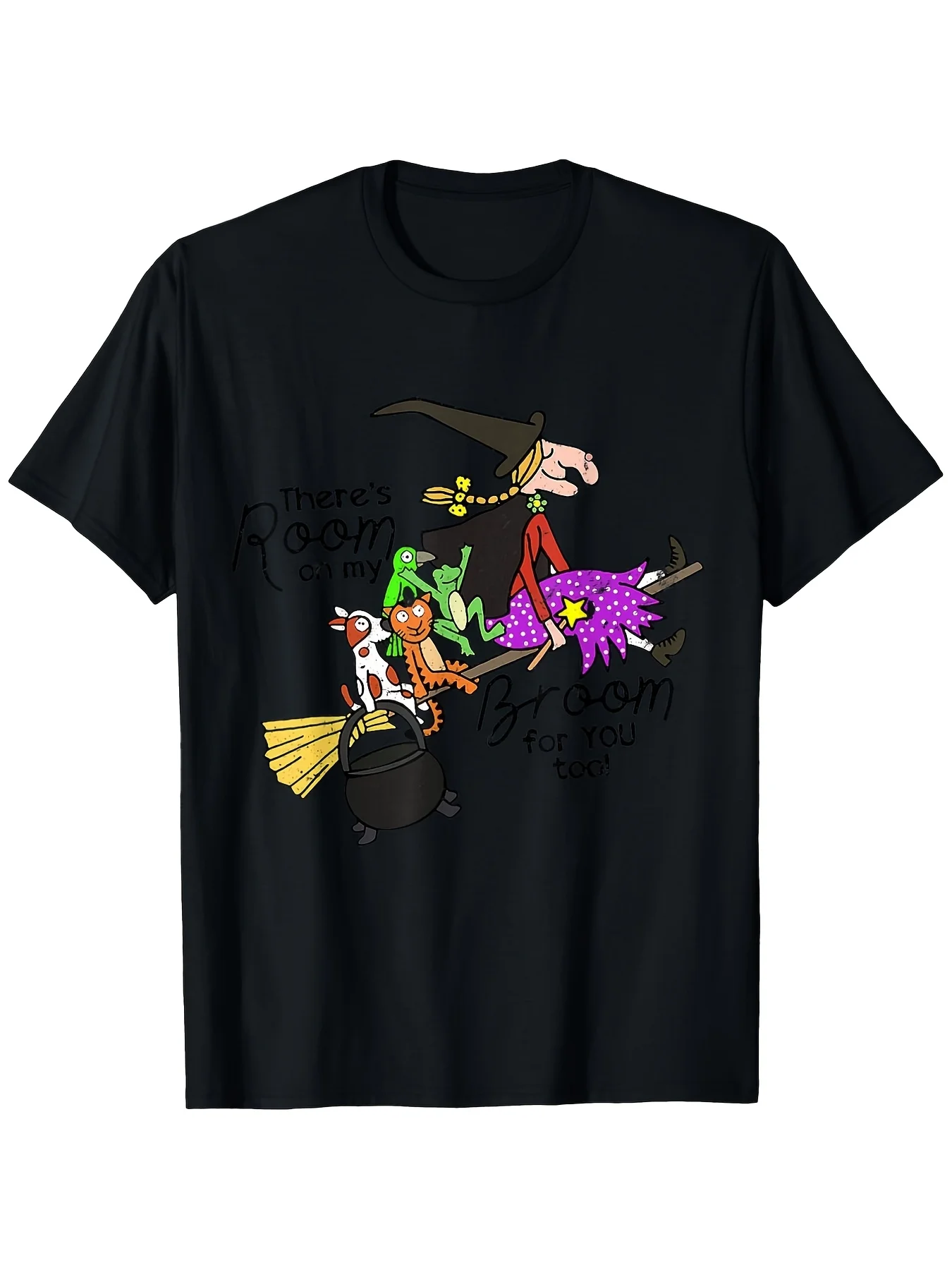 There's Room On My Broom for You Too Funny Teacher Witch TShirt Suitable for All Men and Unisex Outdoor Shortsleeved Tshirts in All Seasons Ready to Wear SXXXL0Lightweight and Comfortable Fabric Suitable for All