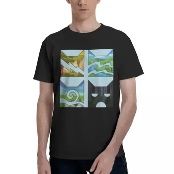 四勇士貓戰隊100%純棉T卹,男女通用寬鬆圓領短袖T卹,尺寸S-6XL 10 最佳銷售 戰士貓 - №10