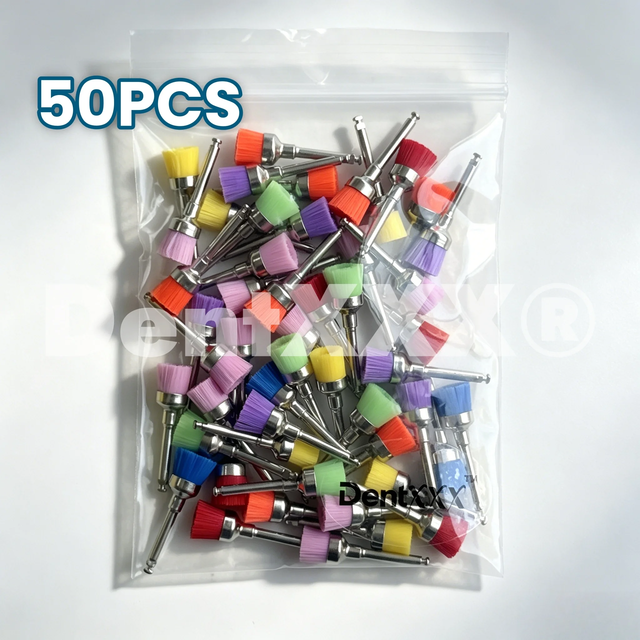 10/50/100 Stück farbige Schüssel-Polierköpfe aus Nylon, perfekte Passform, Einwegbürsten, zum Polieren und Reinigen – Detail 5