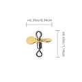 100Pcs Golden Small