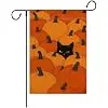 Black Cat Fall Garden Flag Double Sided Autumn Pumpkins Garden Flags for Outside Yard Porch House Outdoor Lawn Harvest Thank jjp