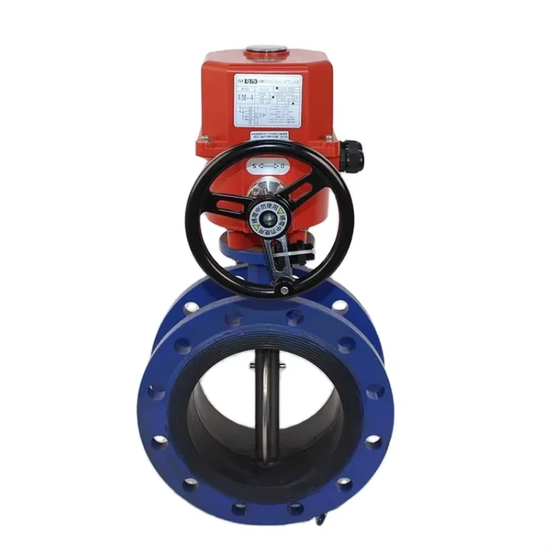 Custom Electric Butterfly Valve Flange Cast Iron Butterfly Valve Electric Flow Control Valve