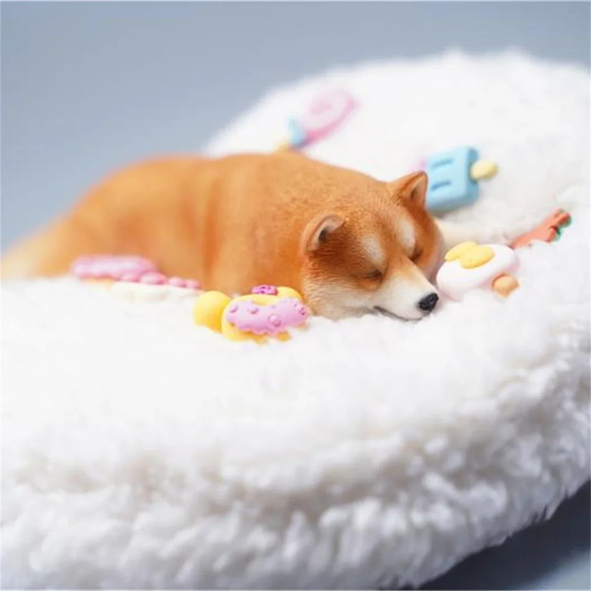 

JXK 1/6 Спящая модель Шиба-ину, милая собака, реалистичные животные, коллекционная декорация, подарок, игрушка, фигурка в наличии, новинка 2022