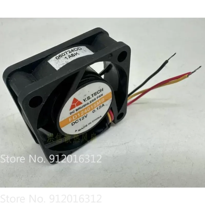 New Cooler Fan Y.S.TECH FD124015MS DC12V 0.12A 40*40*15MM