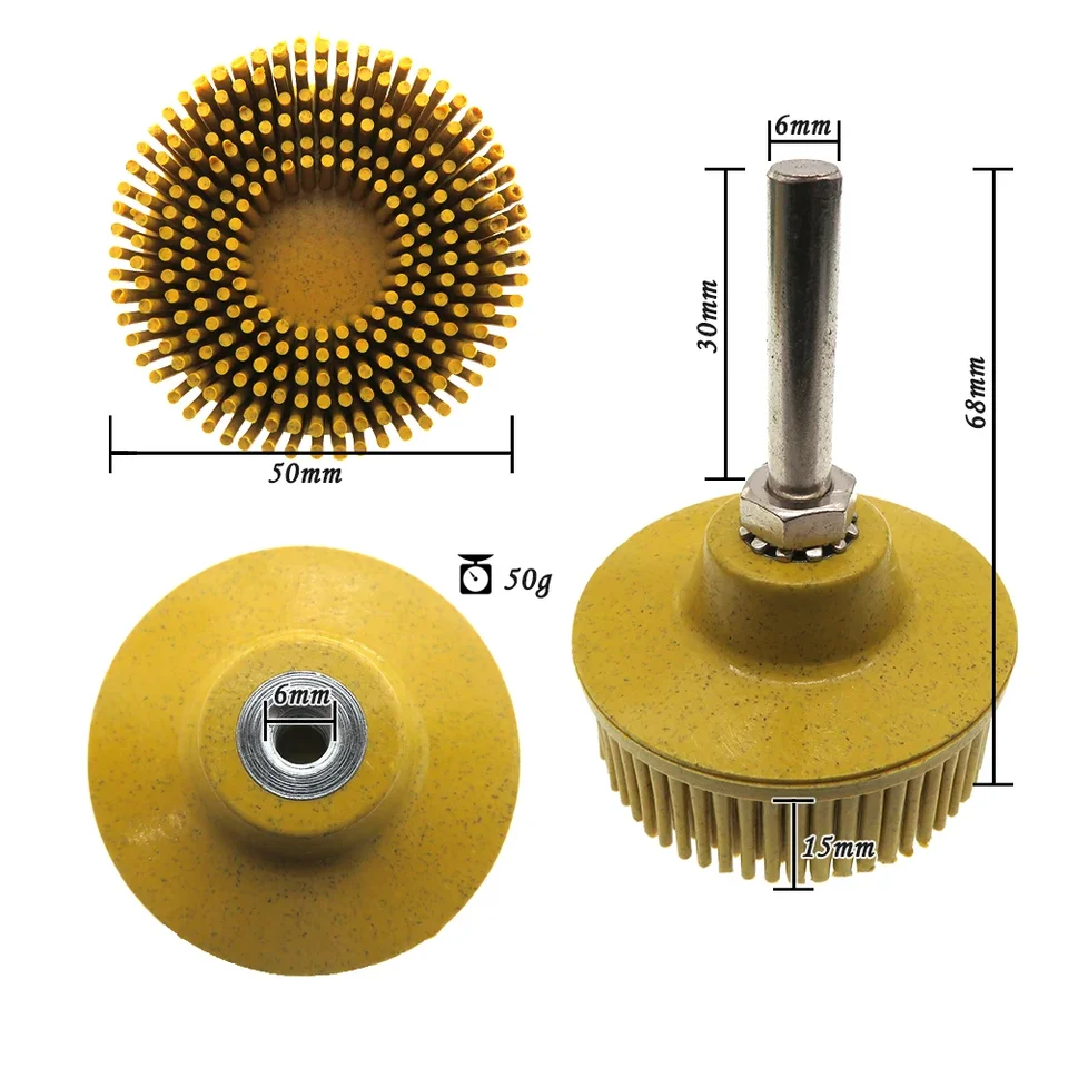 SZTVECFW 2-Zoll-Borstenscheibe, Schmirgelgummi-Schleifbürste, Polier- Schleifscheibe for Entfernen von Gratrost(Grün 50 SZTVECFW 2-Zoll-Borstenscheibe, Schmirgelgummi-Schleifbürste, Polier- Schleifscheibe for Entfernen von Gratrost(Grün 50