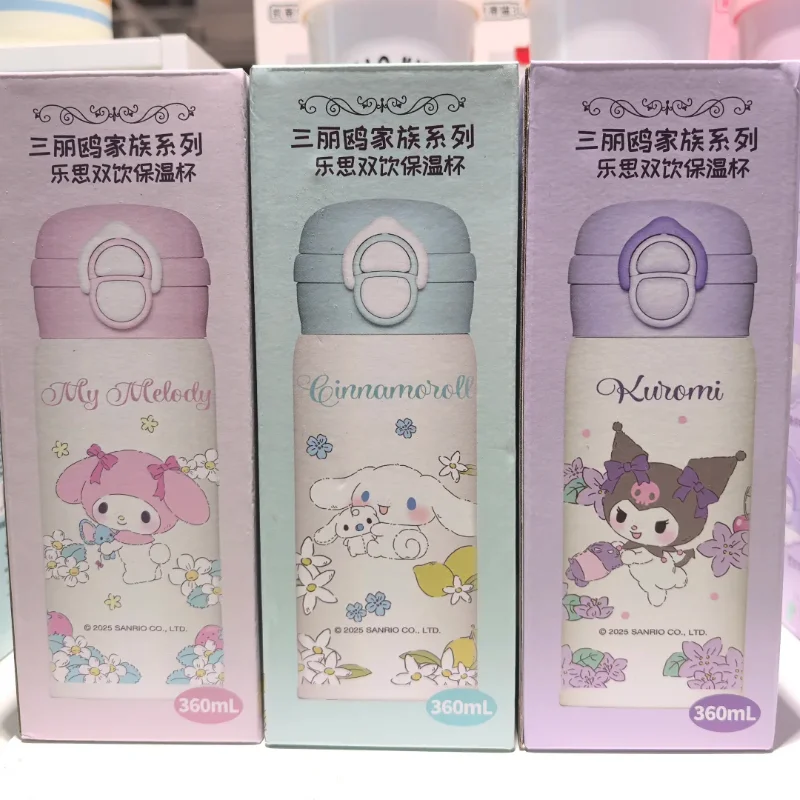 

Genuine Sanrio 360ml Insulated Tumbler 6hr Hot/Cold Kawaii Water Bottle For Girls Cute Aesthetic Cup Gift Hello Kitty Kuromi
