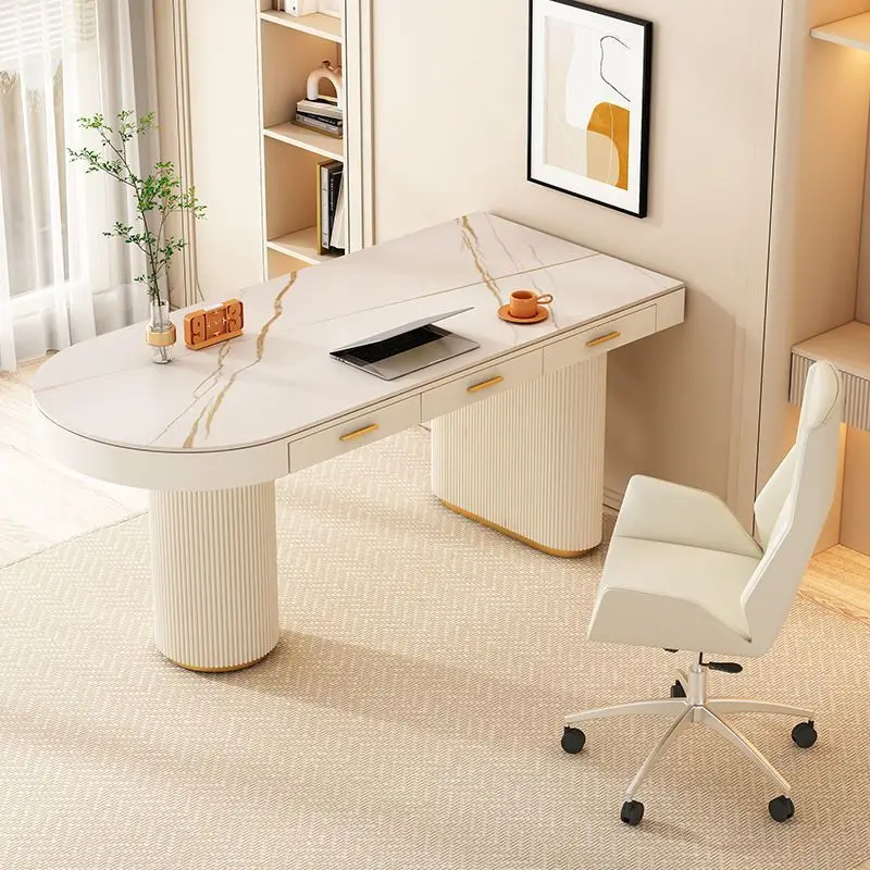live streaming host rock slab desk simple interview table beauty salon boss desk Internet celebrity live computer desk