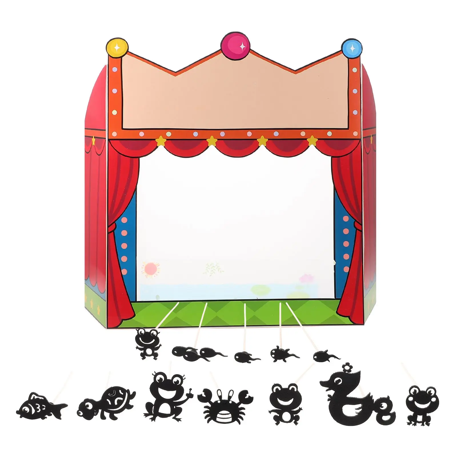 

Shadow Puppet Kit Creative DIY Science Project Educational Toy Puppet Stage Teaching Aids Traditional Play Experimental Tools