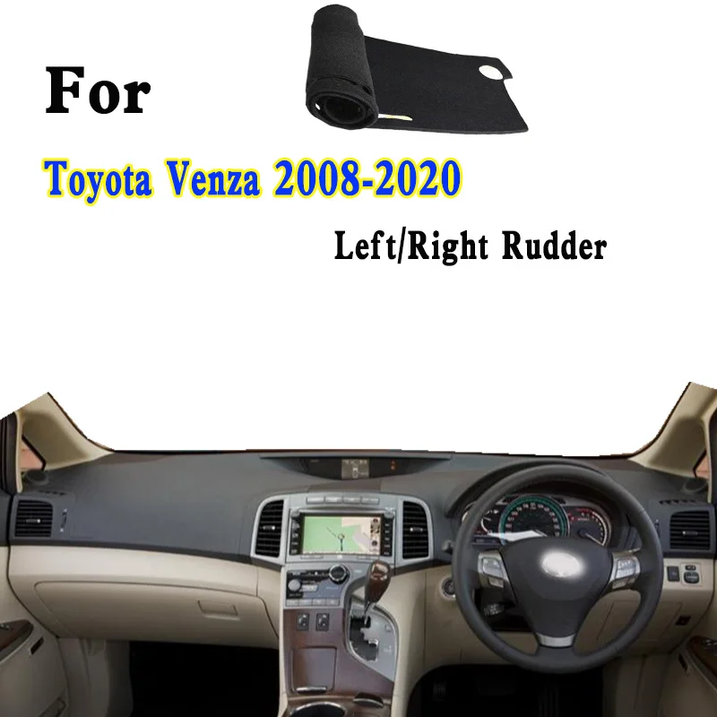 

For 2008-2020 Toyota Venza V10 V15 Car-Styling Dashmat Dashboard Cover Instrument Panel Insulation Protective Pad Ornaments