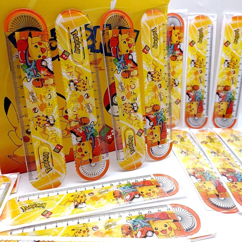 Imagem -03 - Desenhos Animados Pokémon Bookmark Régua Pikachu Bookmark para Livros Escritório e Material Escolar Papelaria Gift 30 Pcs Lot