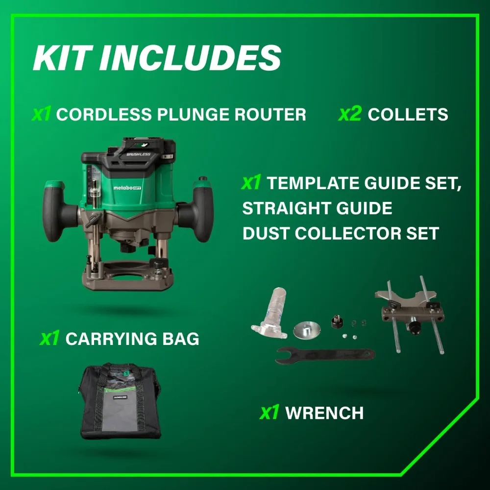 Cordless Plunge Router, 36V Variable Speed Router, Up to 46 Feet per Minute, Lightweight Design, LED Work - NEW