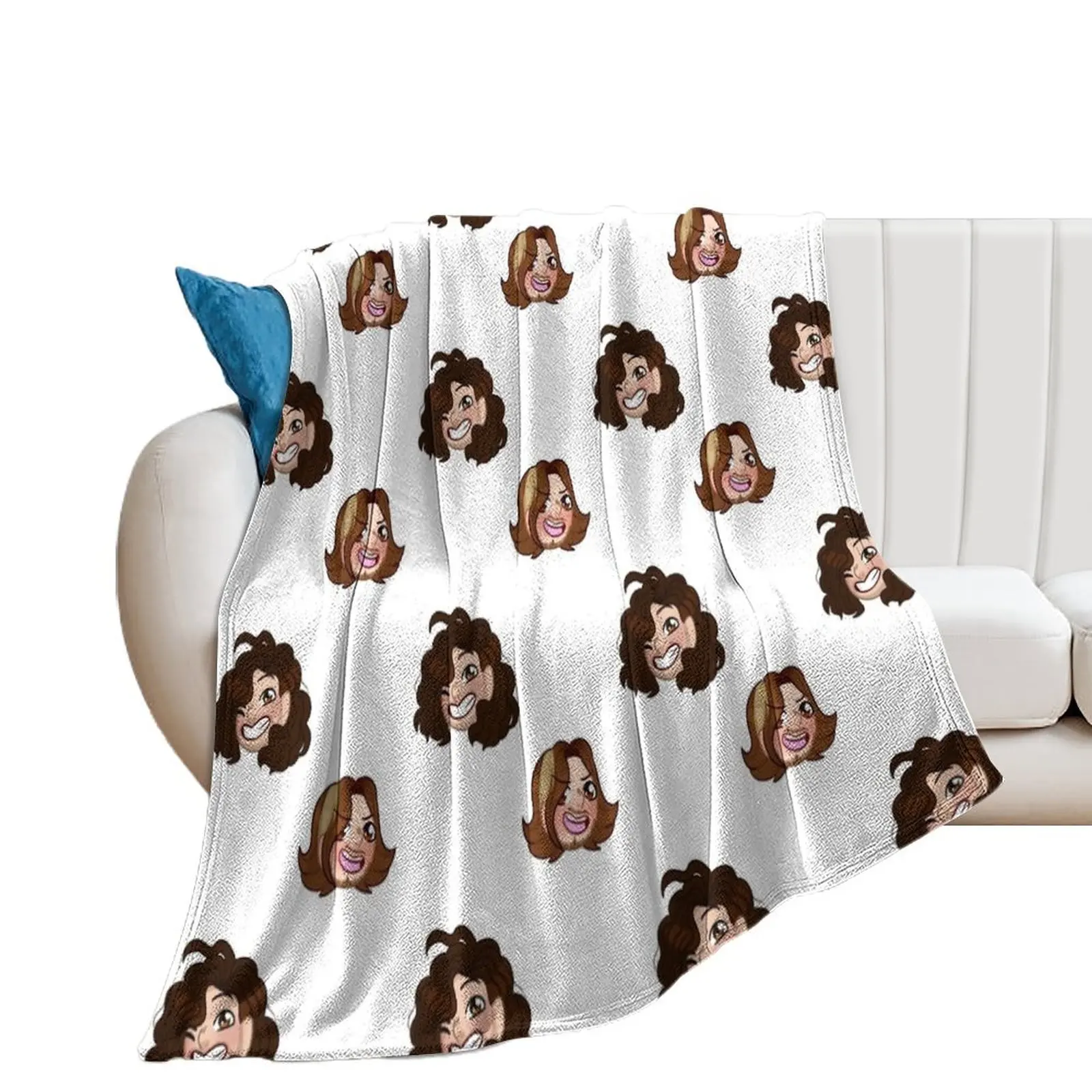 Game grumps! Throw Blanket Bed linens Picnic Nap Shaggy Blankets