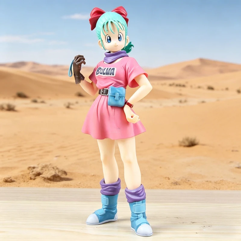 

Dragon Ball Childhood Bulma Figure World Martial Arts Tournament Anime Model Toy Boxed Doll Collection Desktop Decoration Gift