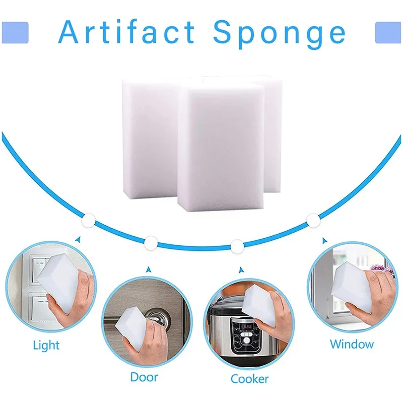 Kitchen Bathroom Cleaning Tools Melamine Sponge Magic Sponge Eraser Eraser Cleaner Cleaning Sponges for  10*6*2cm