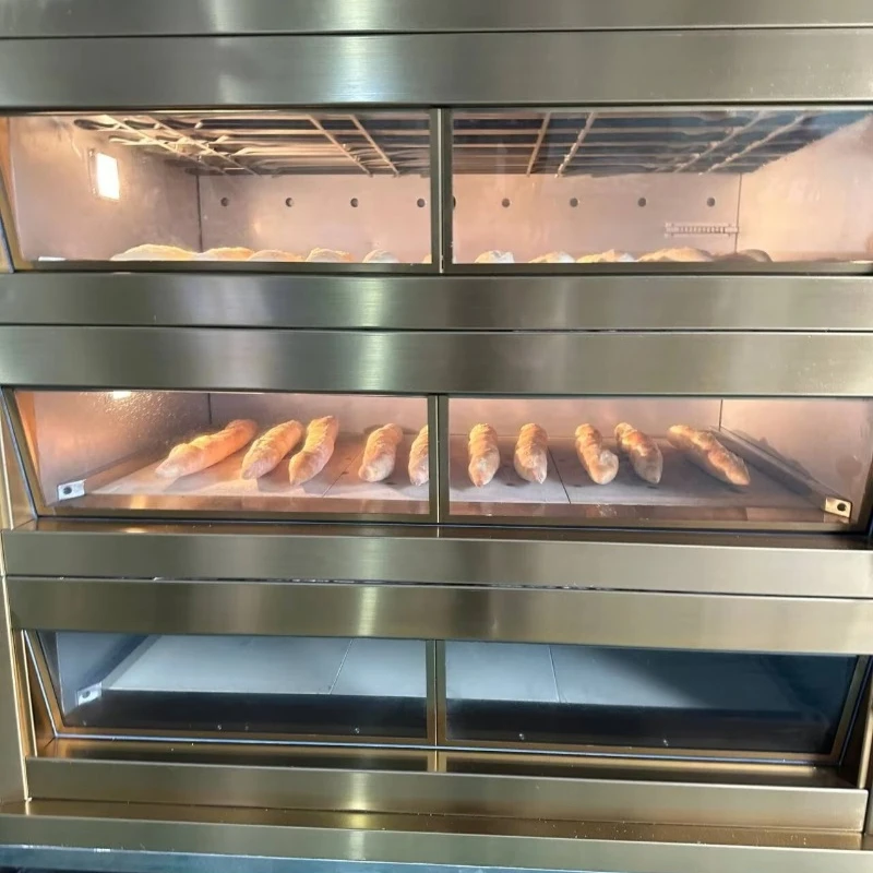 Commercial Deck Oven Stone Hearth Bakery Oven Gas Fired Multi-deck Baking Machine for Bread Pastry Restaurant Kitchen Custom