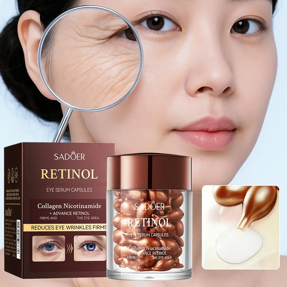 0.34gx45pcs Retinol Eye Serum for Eyes skincare Anti Dark Circles Moisturizing Firming Nourishing Eye Cream Skin Care M5P4
