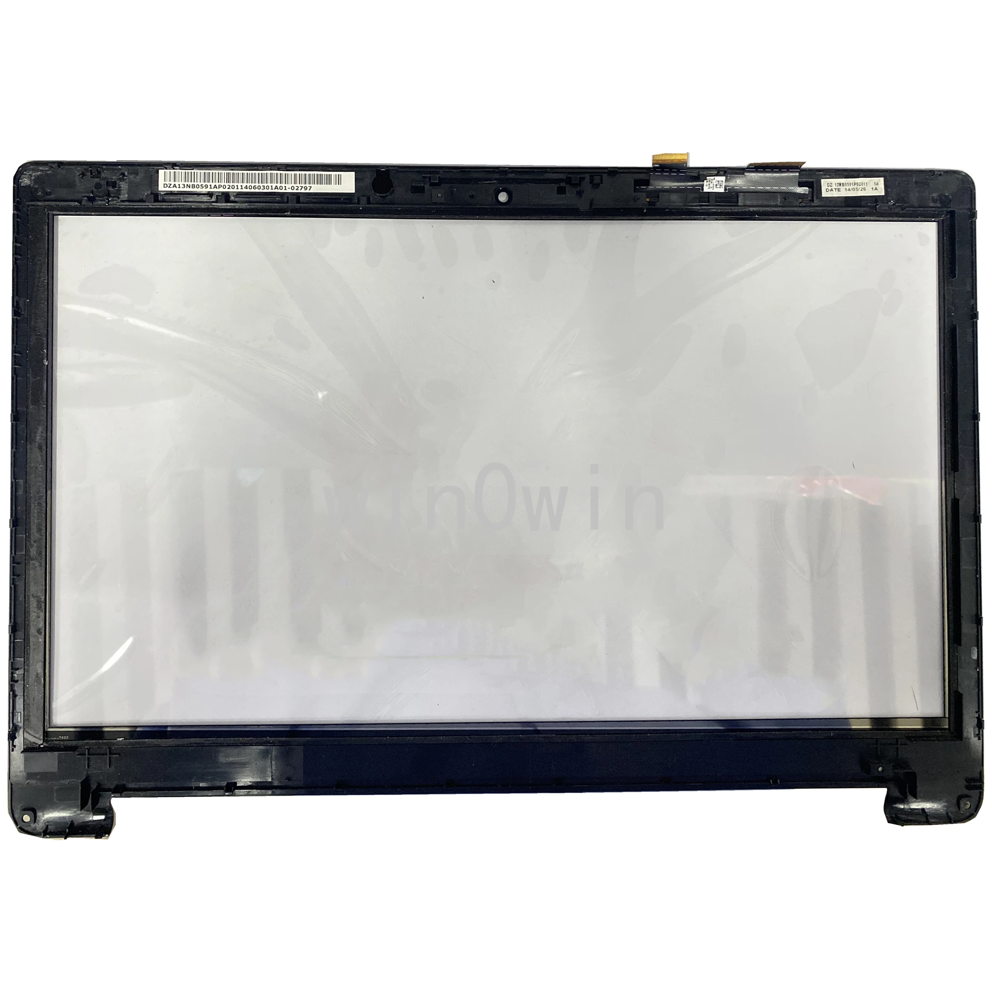 

15.6" Touch Screen Digitizer Panel Glass with Frame Bezel Replacement For Asus TP550L TP550LA Laptop FP-TPAY15611A-01X BLACK