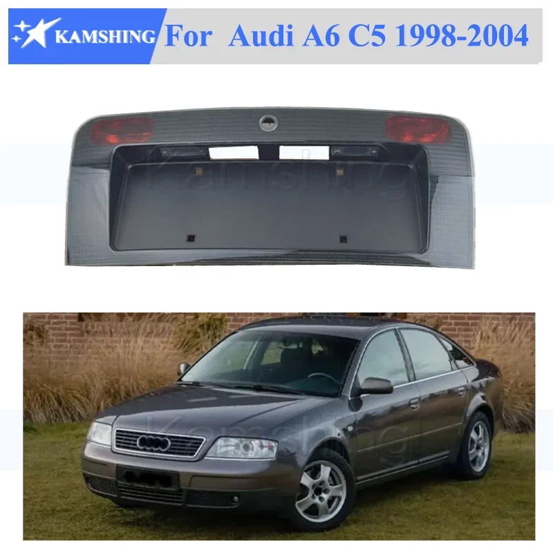 Kamshing dla Audi A6 C5 1998 1999 2000 -2004 3.0L z tyłu numer podświetlany ramki lampka tablicy rejestracyjnej osłona z uchwytem akcesoria samochodowe