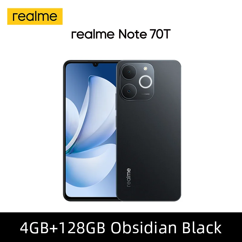 Global Version realme Note 70T Smartphone 6.75 inches 90Hz Screen