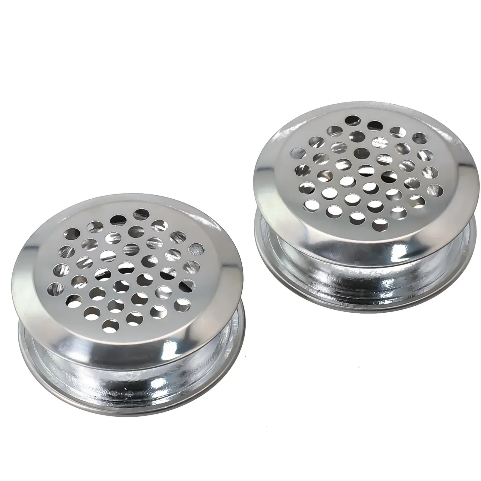 Enhance Airflow With Stainless Steel Round Air Vent Grille, Suitable For Auditoriums And Concert Halls, Silver Tone