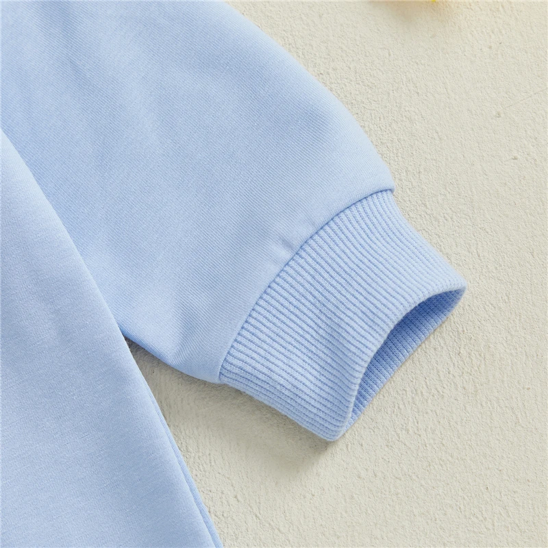 الخريف طفل رضيع فتاة البلوز رومبير بطة المطرزة دمية طوق طويلة الأكمام بذلة لطيف مزرعة الملابس #5