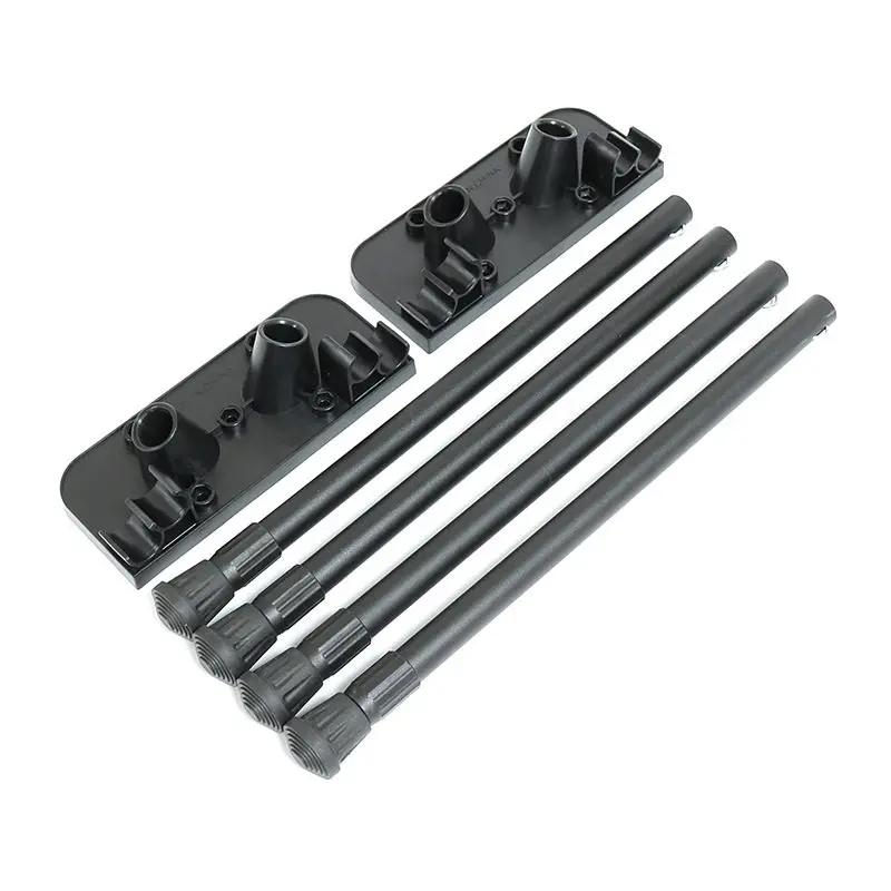 

Регулируемый по высоте складной походный стол с выдвижными аксессуарами, крепление для столешницы, четыре ножки для стола