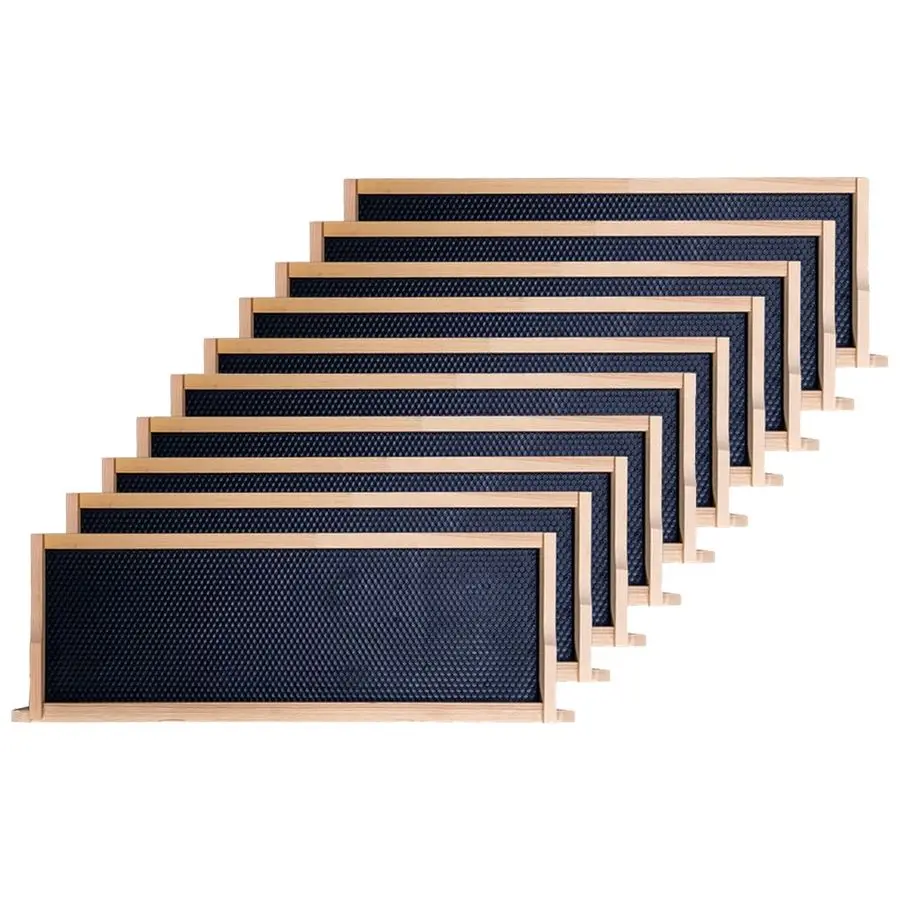 

Средние или супербольшие рамки для пчелиных ульев и восковые основы, 10 штук, рамки для пчелиных ульев с 100 листами восковых оснований из пищевого воска.