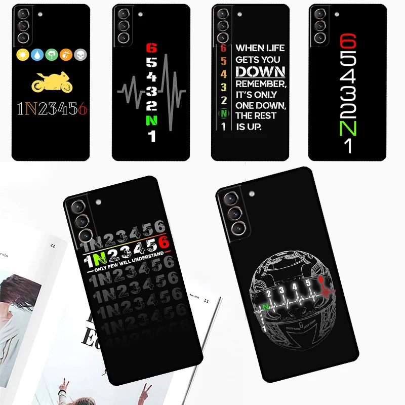 Etui na telefon z przekładnią motocyklową do Samsung Galaxy S24 Ultra S22 Plus S20 S21 S23 FE Note 20 10 S8 S9 S10