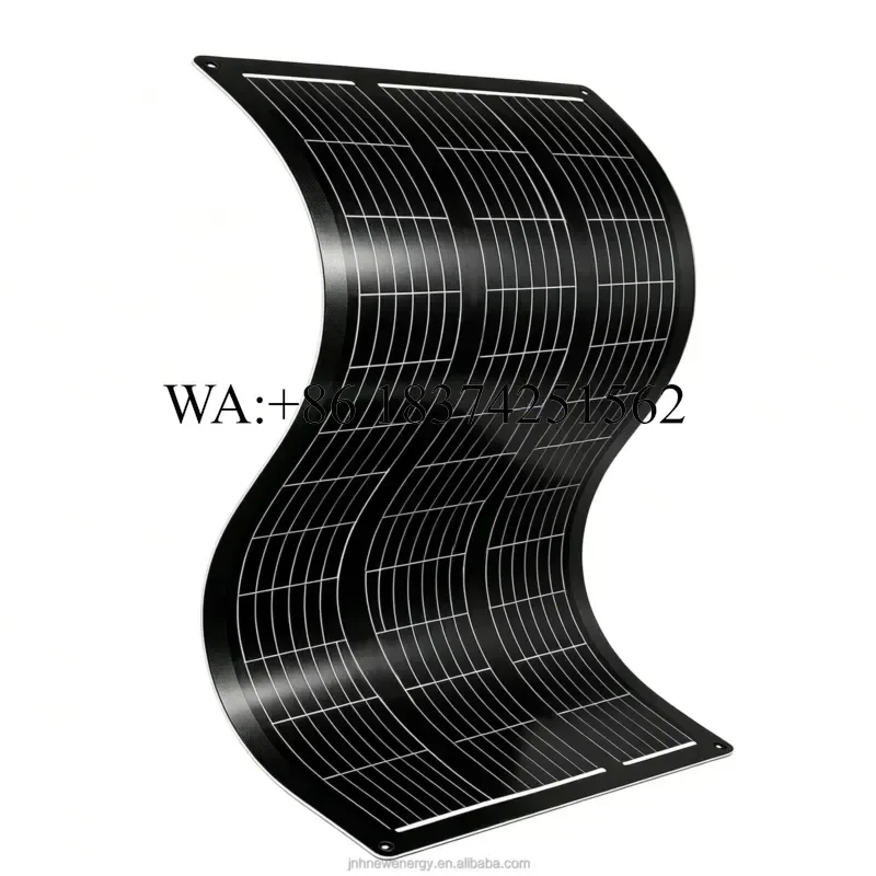 Wmwmnu for High Quality 100W 200W Rollable Frameless Mono Silicon Thin Film Waterproof Flexible Solar Panel Kit for RV Boats