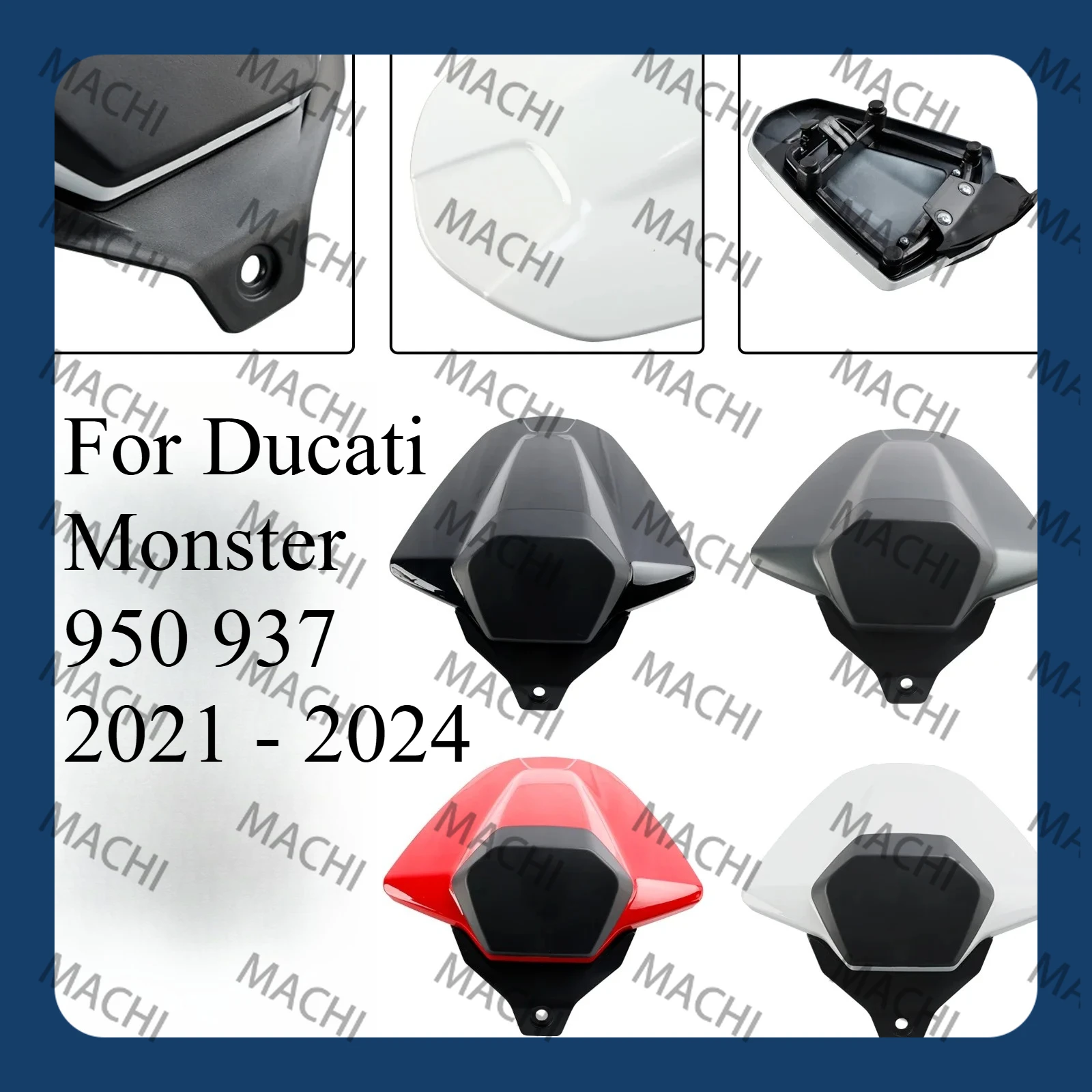 

For Ducati Monster 950 937 2021 - 2024 Motorcycle Full Fairing Kits 2022 2023 Rear Passenger Cowl Seat Back Cover Fairing Part