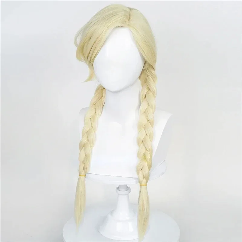 2025 New Anime Tokyo Revengers Ran Haitani Rindo Cosplay Wig Tenjiku Rokuhara Tandai Golden Double Twist Braid Hair ★☆★