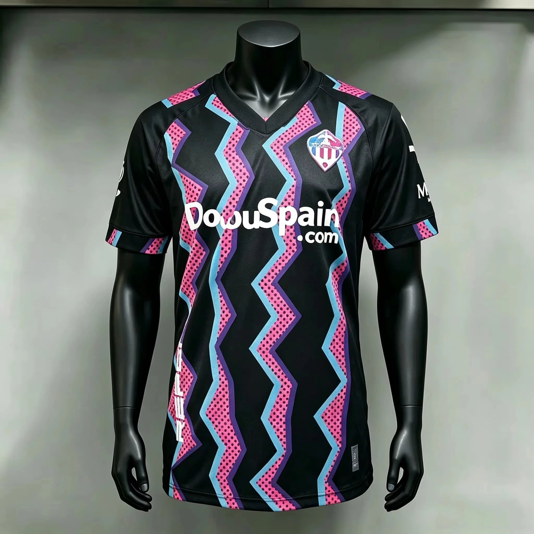 26-27 NEW Family Matching Castellon Football Jersey Print Crew Neck Quick Dry Short Sleeve Parent Child Soccer Uniform Adult