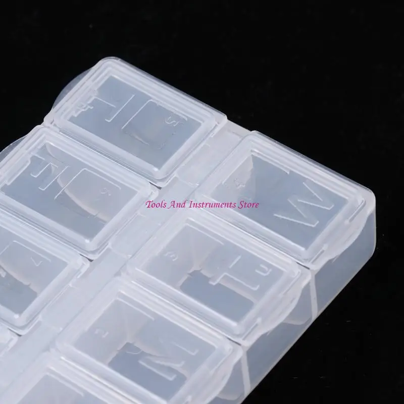 8 Grids Plastic Storage Box for Case Home Jewelry Beads for Pill Boxes C7AC