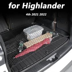 for Toyota Highlander 4th 2021 2022 Car interior decoration accessories trunk luggage fixed net pocket storage accessories