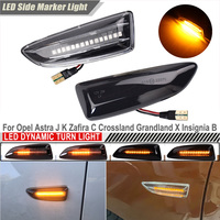 For Opel Astra J Astra K Zafira C Insignia B Grandland X Dynamic Side Marker Turn Signal Light 13273103 13491088 1713004