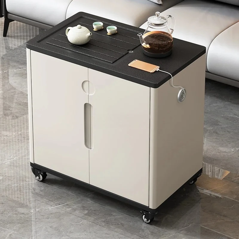 طاولة شاي متحركة من Wujinshi، طاولة جانبية صغيرة للشقة، طاولة قهوة متعددة الوظائف #2