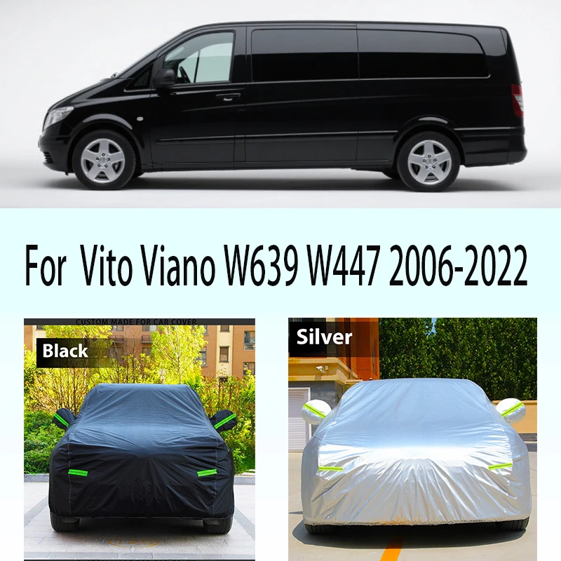 

For Mercedes Benz Vito Viano W639 W447 Full Car Cover Outdoor Auto Sun Shade Anti-UV Snow Rain Protection Waterproof Cover