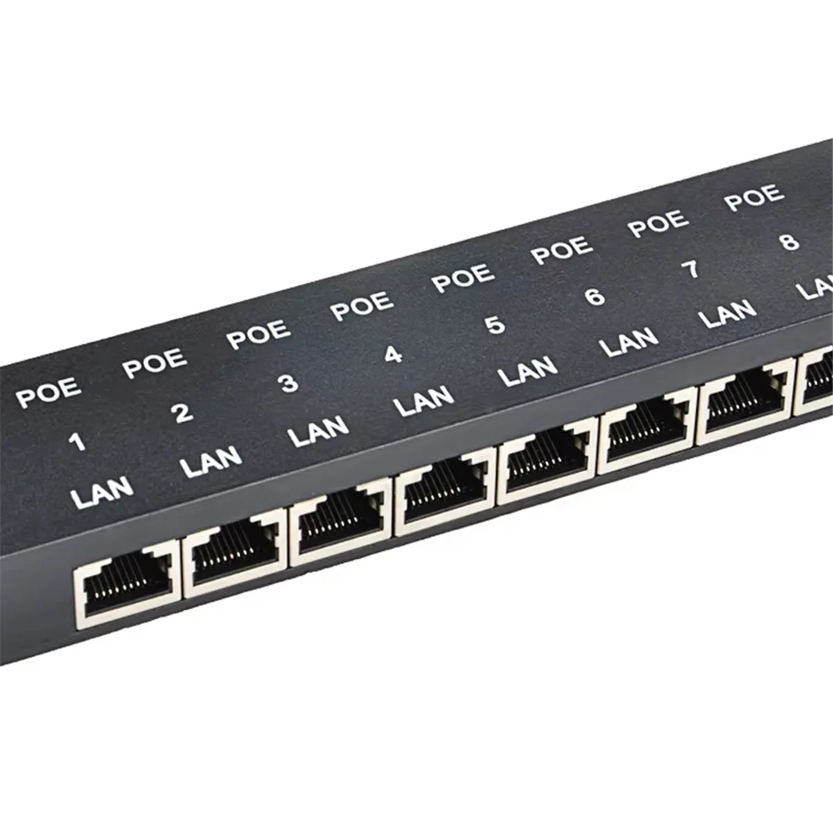 

2025+POE-8 Passive 8 Port 100Mbps PoE Injector Midspan Ethernet Power for IP Camera Wireless AP 24V 48V PoE Devices