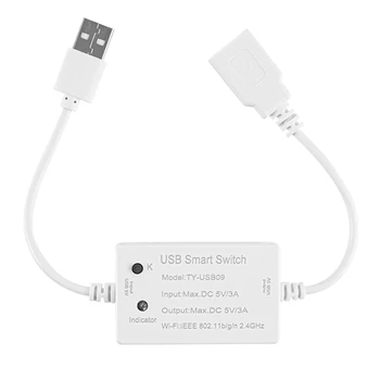 1 pcs tuya usb smart switch wifi controller smart life für usb geräte für alexa google home
