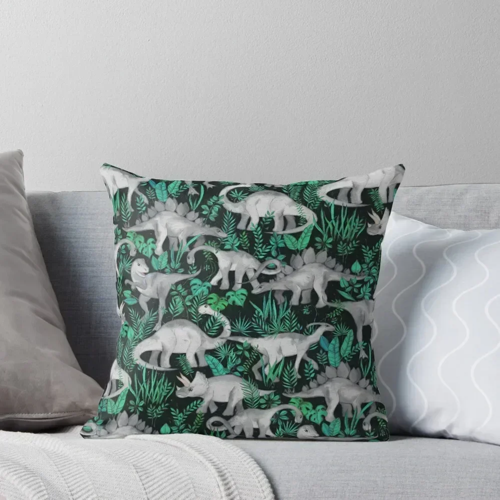 

Dinosaur Jungle Throw Pillow Rectangular Cushion Cover Cusions Cover pillow