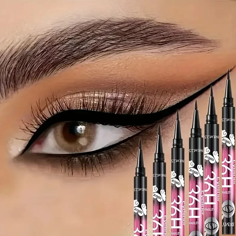 3pcs/5pcs Waterproof Black Eyeliner Pencils-Smudge-Proof, Long-Lasting &Beginner-Friendly Eye Makeup