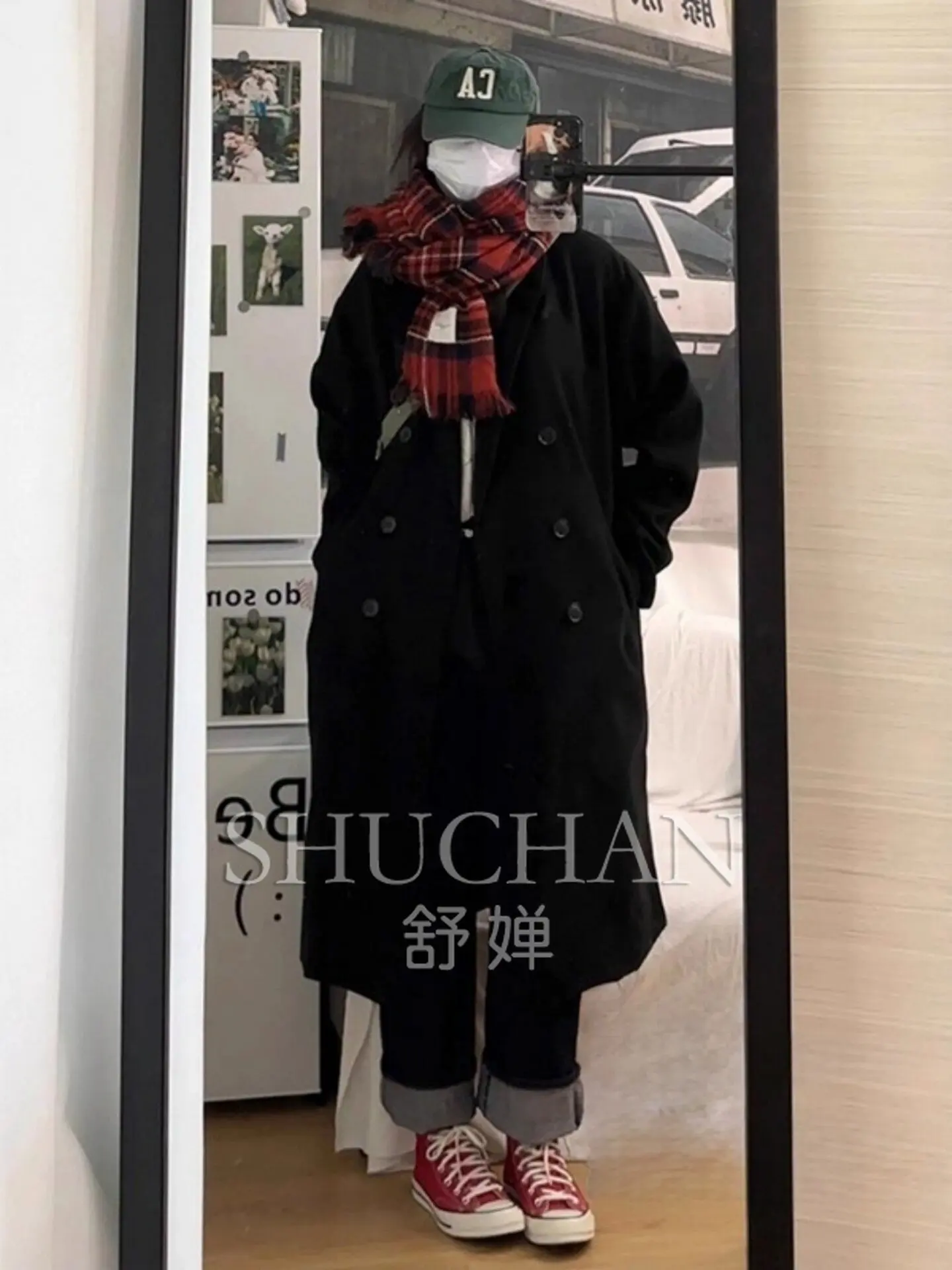 Black Down Jacket Liner Cashmere Coat Women's 2026 New Winter Clothing Thickened Small Woolen Woolen Coat